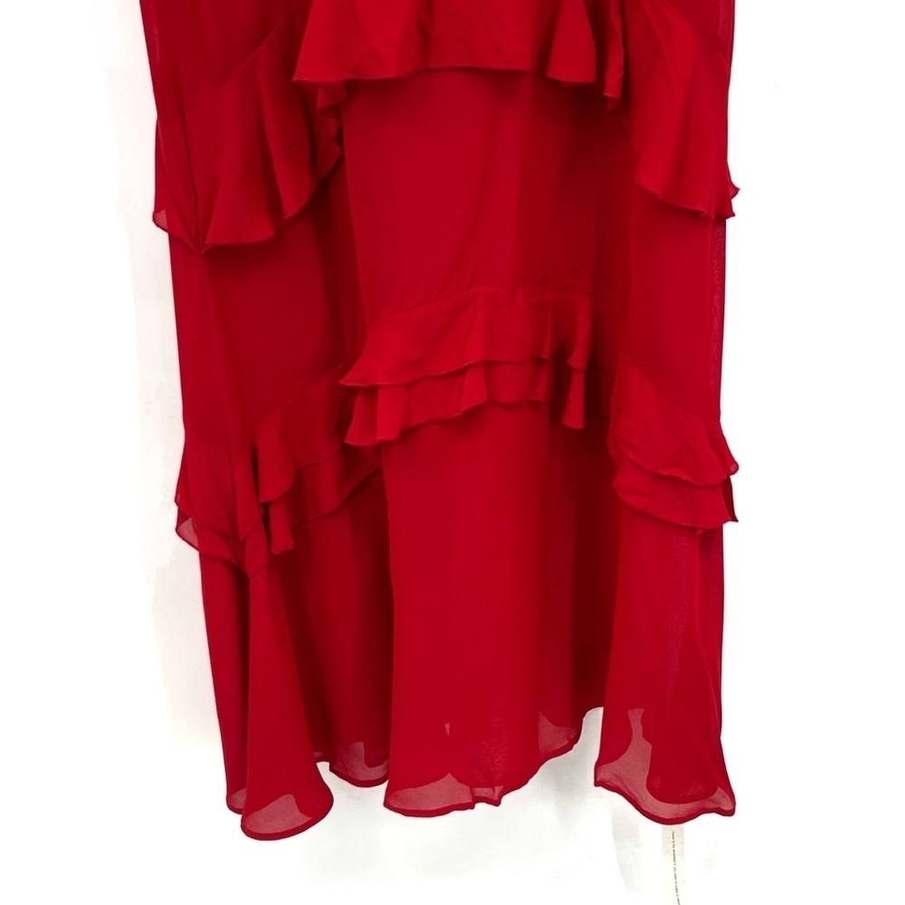 Reformation NWT Cherry Red Tripoli Dress - Picture 9 of 9